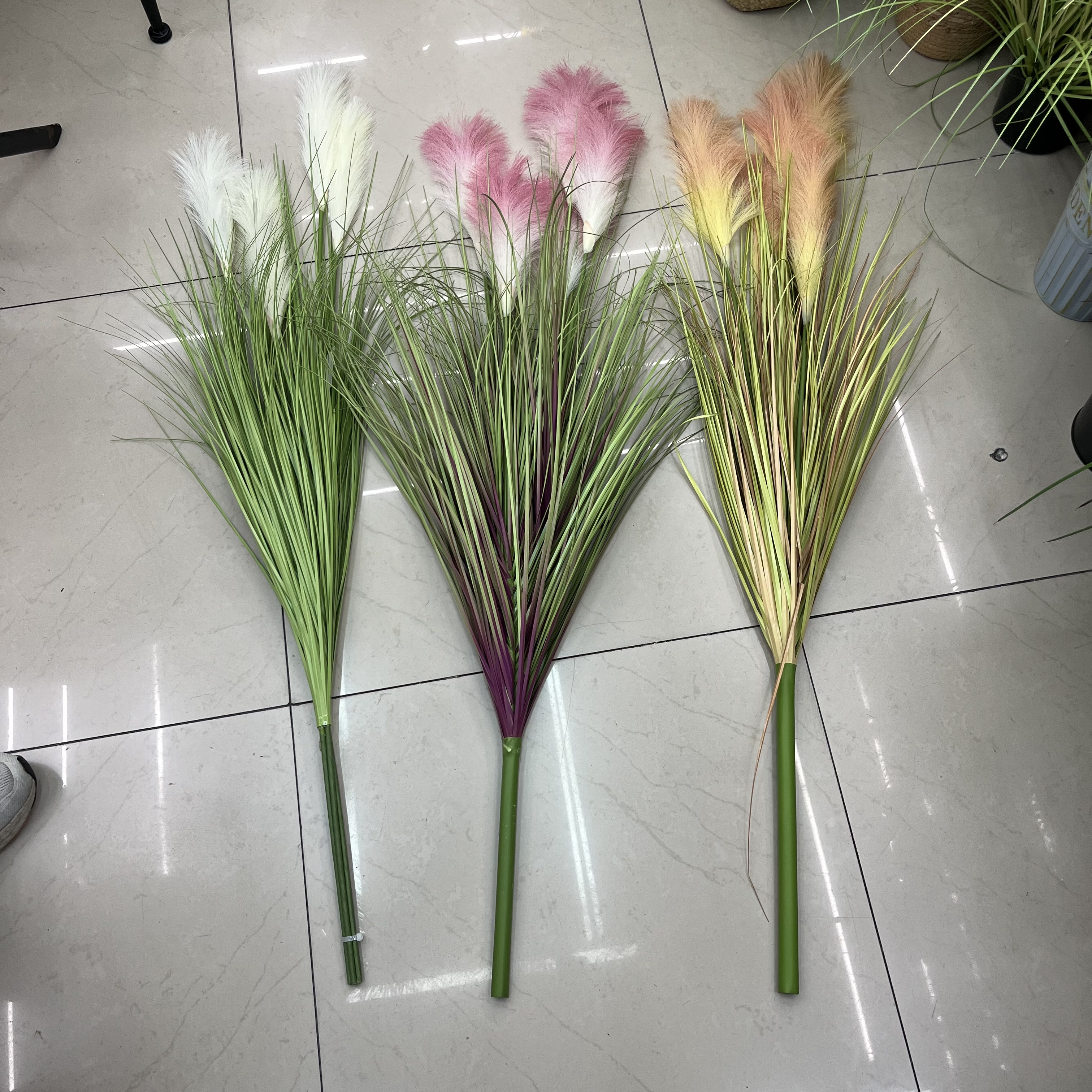 仿真绿植栅栏装饰少儿育教针织花杆室内摆件绿植点缀