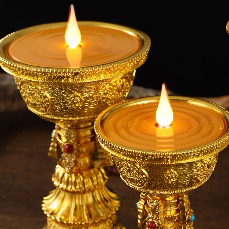 酥油灯座实物图