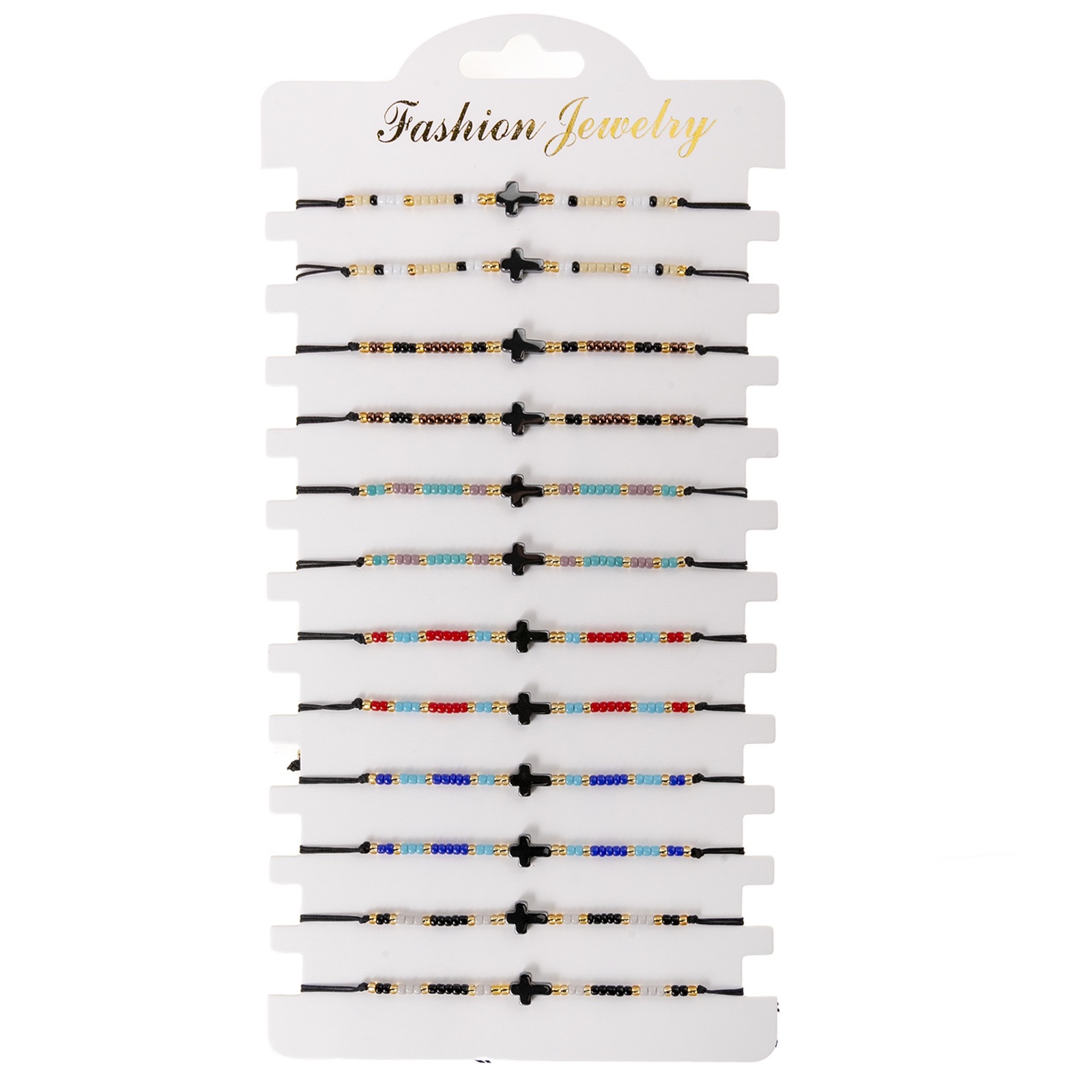 外贸专供十字架手链、米珠手链、编织手链、女款手链，详情图3