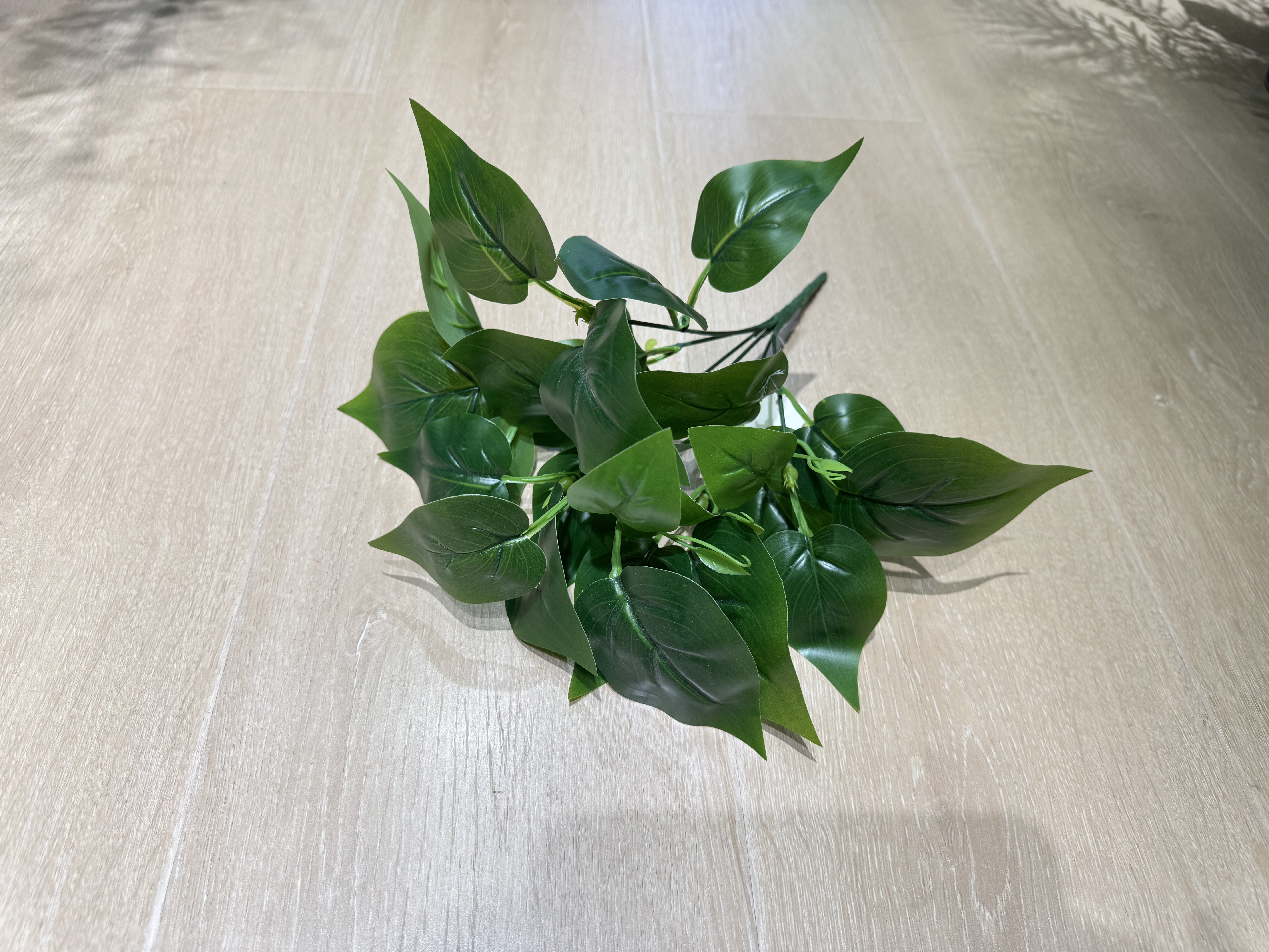 仿真绿植栅栏装饰针织花少儿育教花杆室内摆件绿植点缀白底实物图