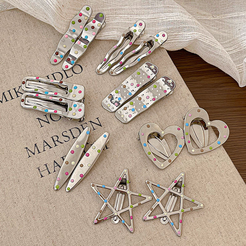 Acrylic children's hair clips, cute hair clips, girls' headwear, daily styling accessories, hair clips, hair clips, children's hair accessories detail image 12
