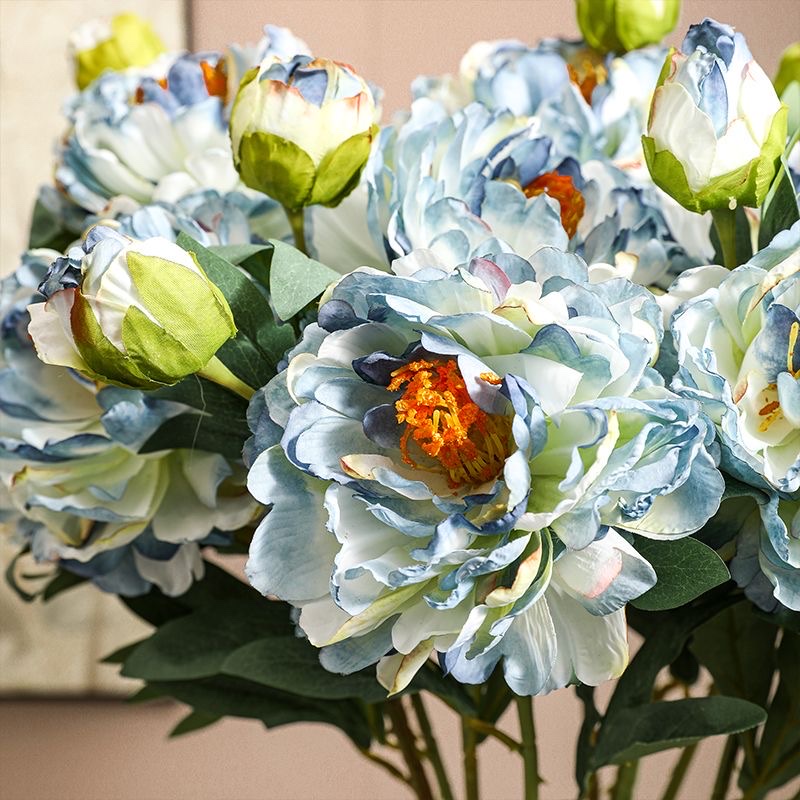 向日葵仿真花郁金香仿真花小藤球小摆件家居装饰摆设创意仿真植物产品图