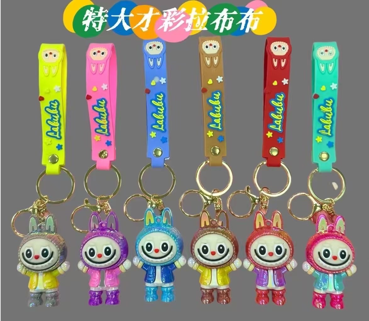 益智玩具钥匙扣公仔 创意钥匙扣配件 可爱挂件装饰钥匙扣公仔细节图