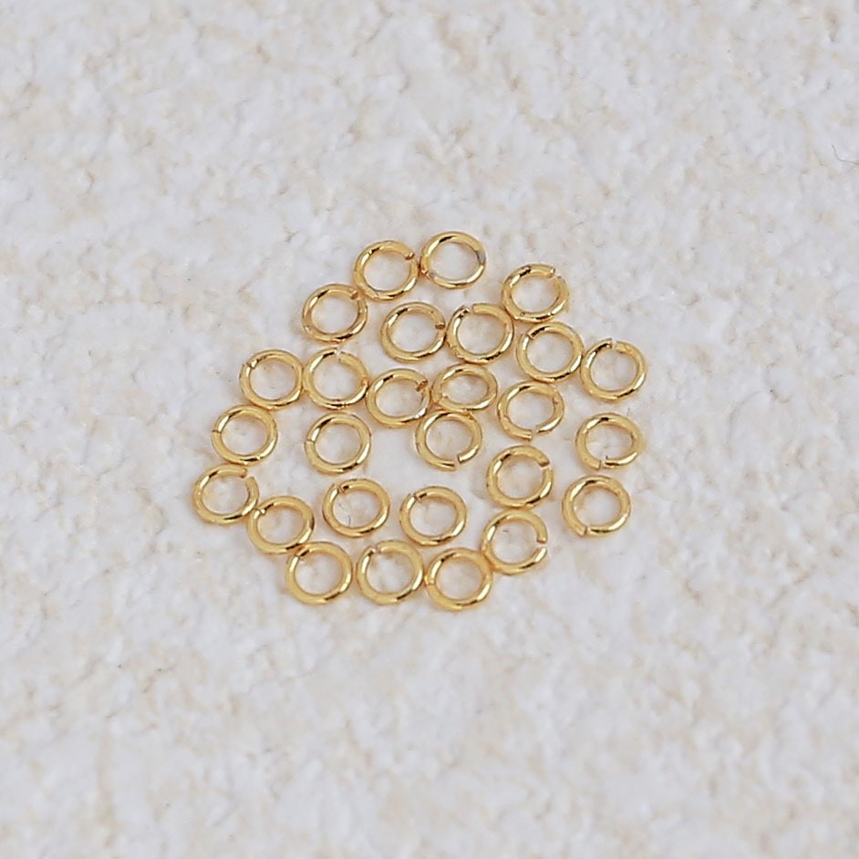 Copper accessories electroplated real gold 18k flat mouth ring diys handcrafted jewelry accessory material copper wire cut ring flat mouth ring factory direct sales open mouth ring Application Scenario
