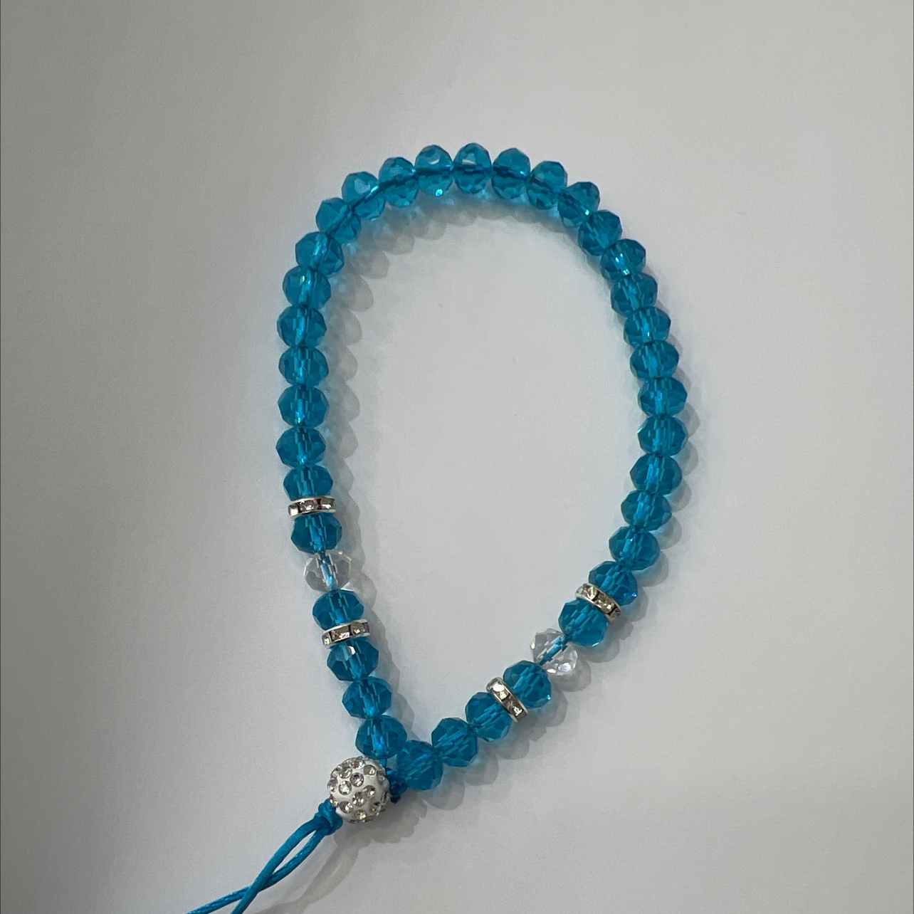 水晶玻璃手机链饰品