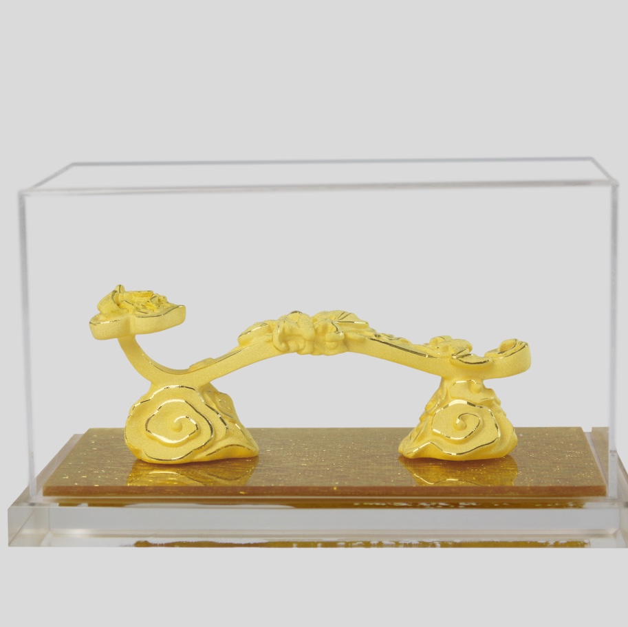 Ruyi sand gold decorative handicrafts, New Year's Eve commemorative gifts customized, housewarming and opening gifts Application Scenario