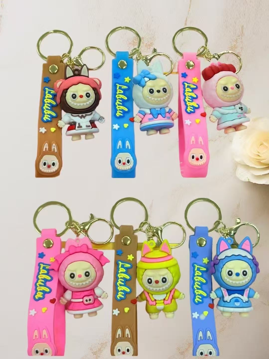 益智玩具钥匙扣公仔 创意钥匙扣配件 可爱挂件装饰钥匙扣公仔