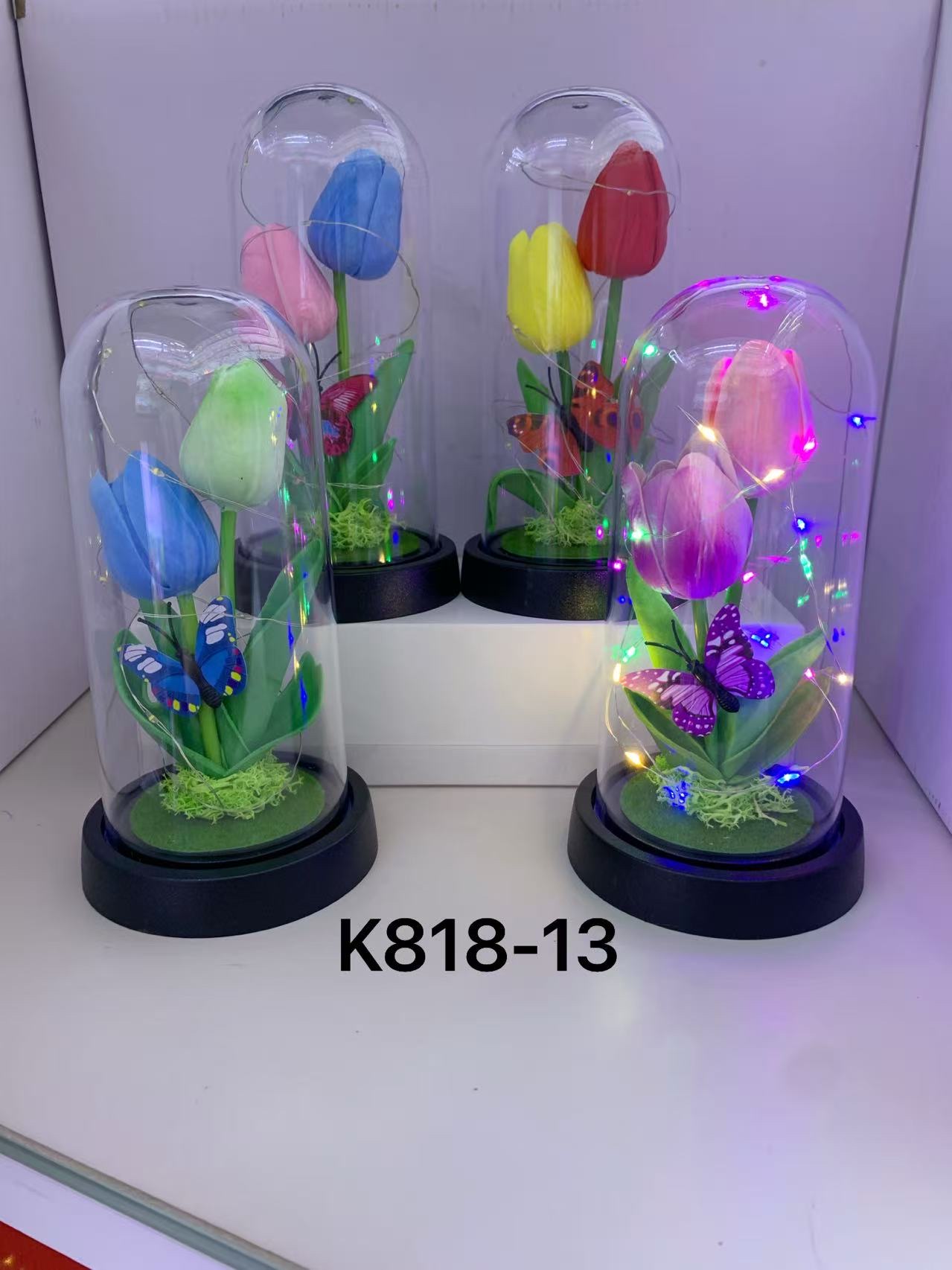 仿真荷花/成人用品/小花束/毛线花针织/毛线花束产品图