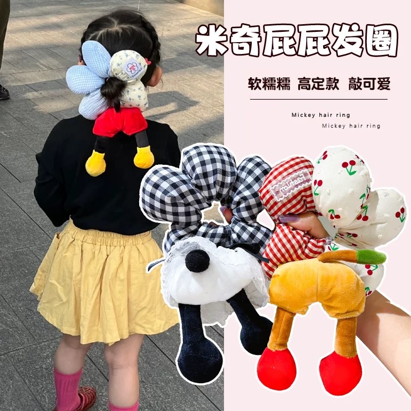 韩版简约饰品大肠发圈头绳 女士时尚发饰百搭大肠头绳 网红爆款PP花朵发圈  大肠发圈