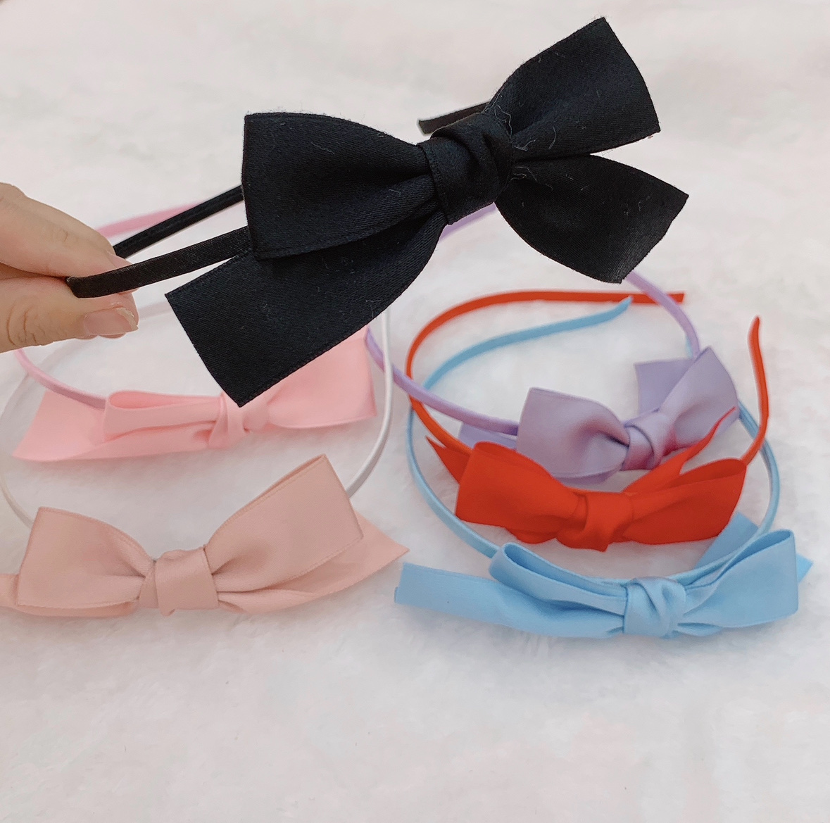 珍珠发箍皮质头箍卡通造型发饰简约珍珠头箍时尚百搭发箍