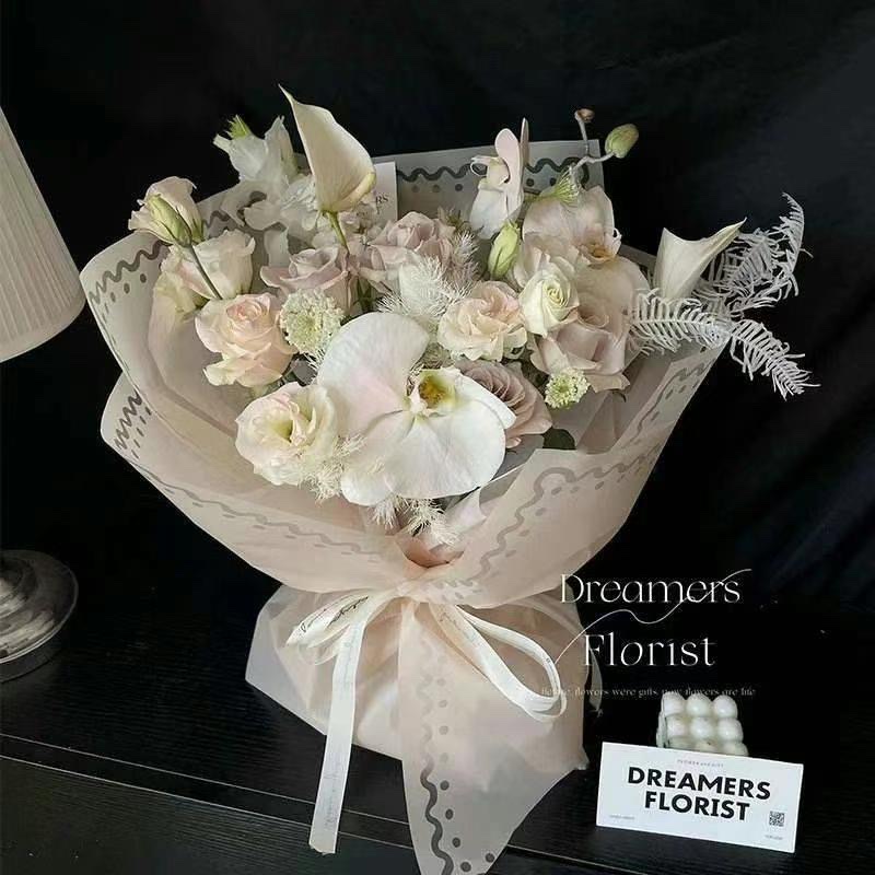 Pengfa Packaging Factory Store's baking soda wrapping paper and flower wrapping paper, fresh and natural, add a romantic atmosphere to love. Special flower wrapping paper for flower bouquets and flower shops Item Picture
