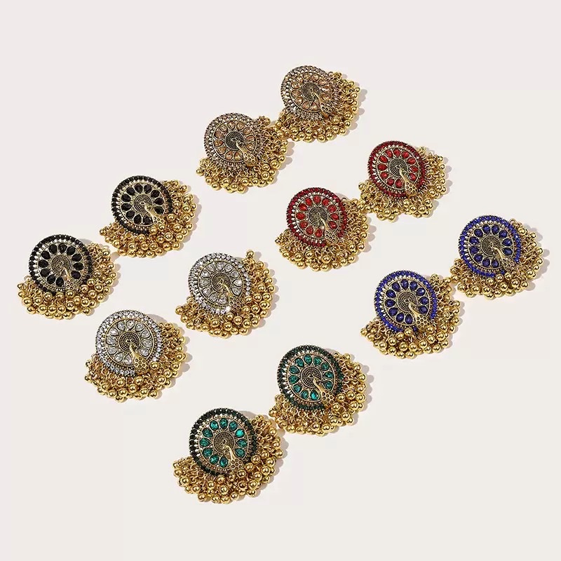 波西米亚风旅游度假装饰水滴形耳环印度风印巴风情民族风耳环