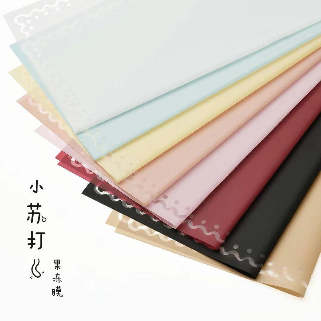 Pengfa Packaging Factory Store's baking soda wrapping paper and flower wrapping paper, fresh and natural, add a romantic atmosphere to love. Special flower wrapping paper for flower bouquets and flower shops Specification image
