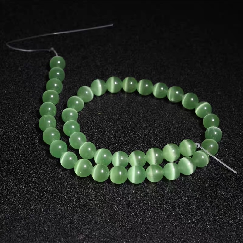 猫眼圆珠半成品diy饰品配件猫眼石珠子详情图3