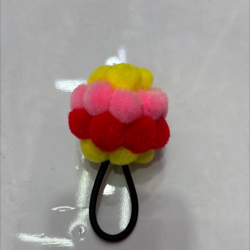 头饰百搭时尚发饰彩球发圈