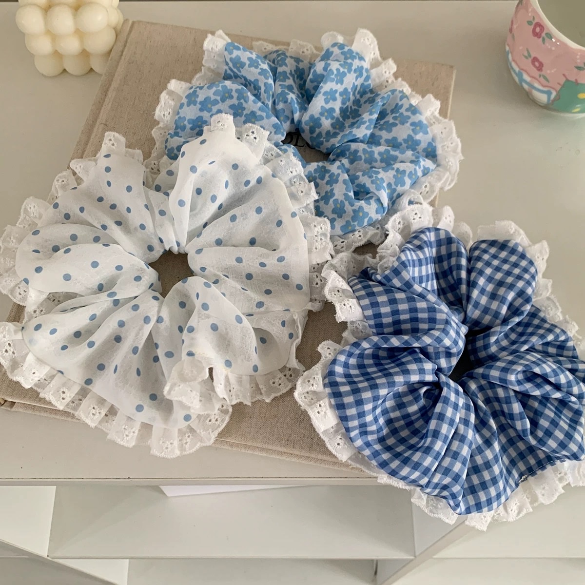 Korean style simple large intestine hair band headband, women's fashionable hair accessory, multi-color large intestine headband, soft and durable, 2025 new bestseller