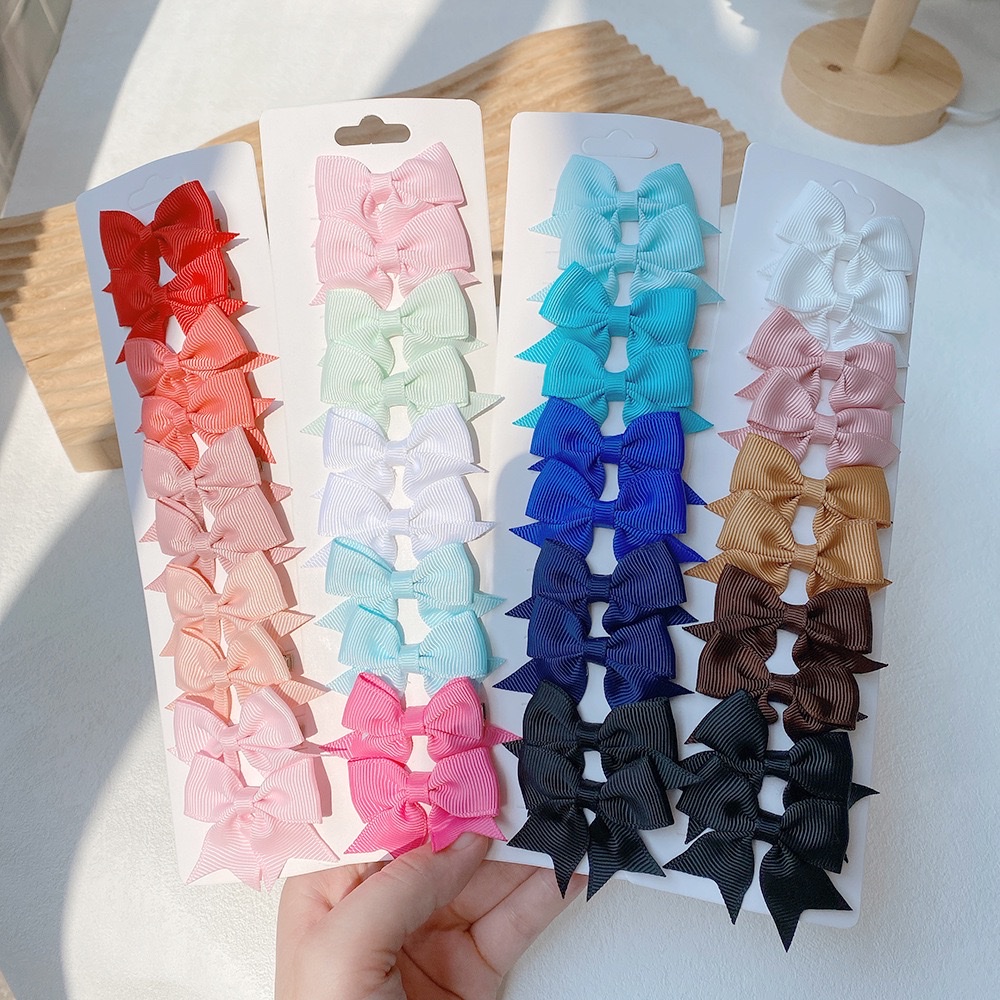 Amazon's best-selling children's swallowtail bow hair clips and hair accessories are cute and versatile, European and American girls' hair accessories details Picture