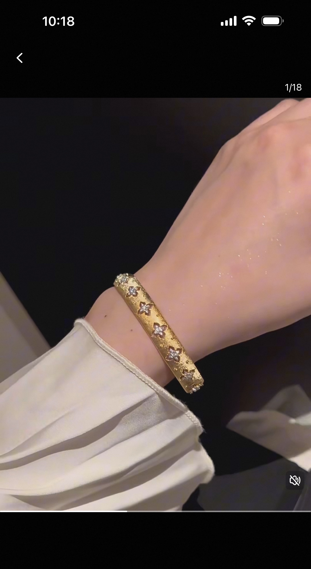 【布契拉丝手镯开口织金手链高级质感闪钻复古