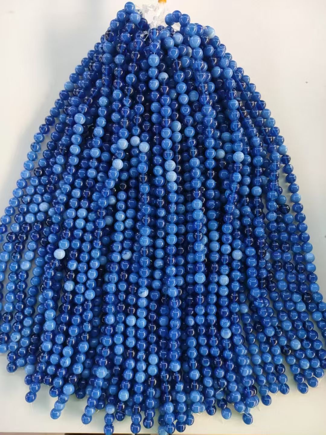 古法琉璃珠仿玛瑙diy饰品配件半成品琉璃水晶珠子首饰详情图2