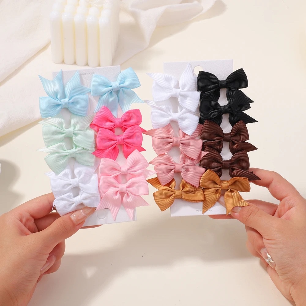 Amazon's best-selling children's swallowtail bow hair clips and hair accessories are cute and versatile, European and American girls' hair accessories Specification image