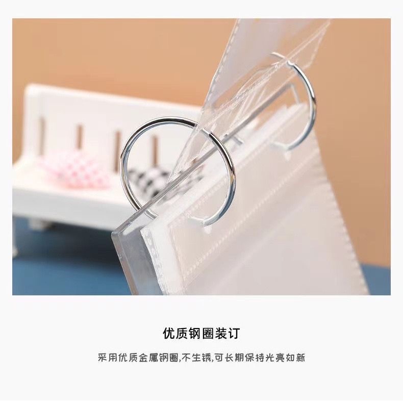 韩国ins亚克力插页相框迷你3寸拍立得小卡收纳册追星女孩桌面摆件详情图8