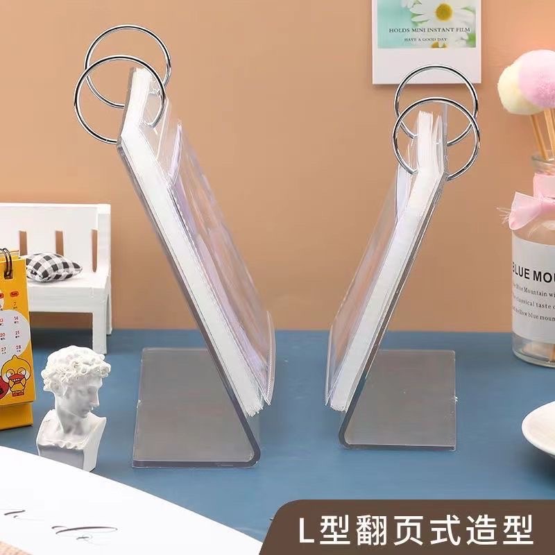 韩国ins亚克力插页相框迷你3寸拍立得小卡收纳册追星女孩桌面摆件详情图7