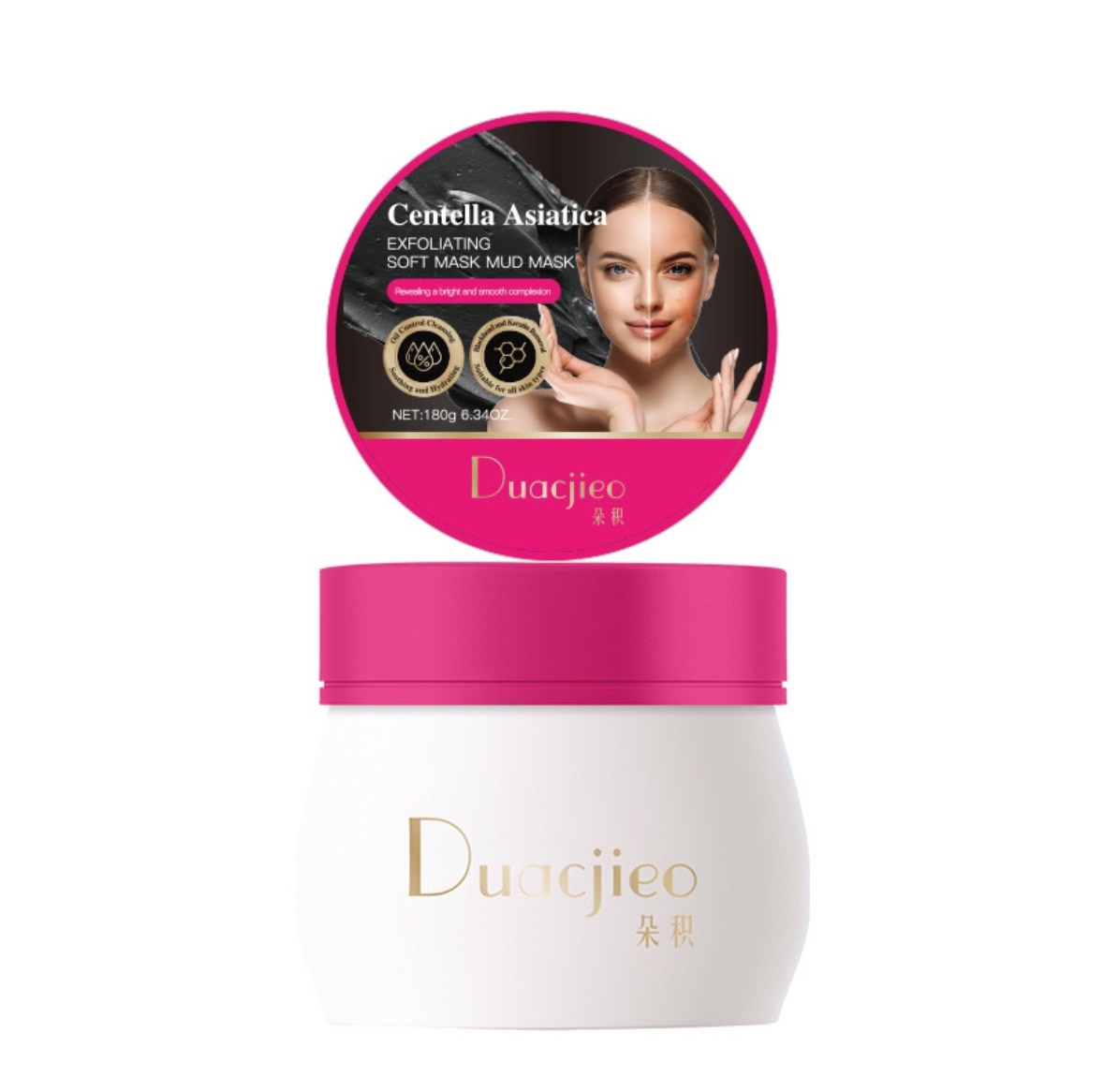 DUACJIEO Moisturizing Deep Cleansing Apply a clay mask Bamboo Charcoal Mask Reduce Blackheads Specification image