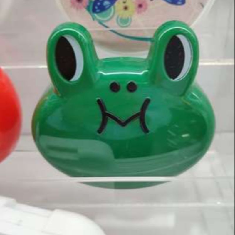 Cute colorful cartoon frog cosmetic contact lens case care set 2222