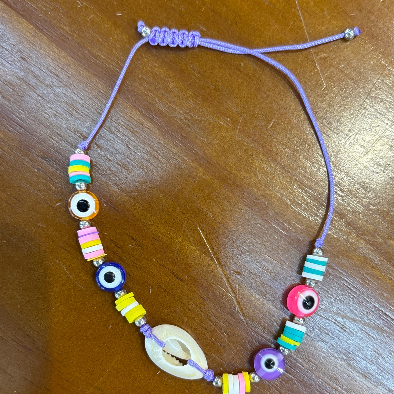 软陶贝壳眼睛手串时尚手链饰品简约设计百搭首饰精美礼物细节图