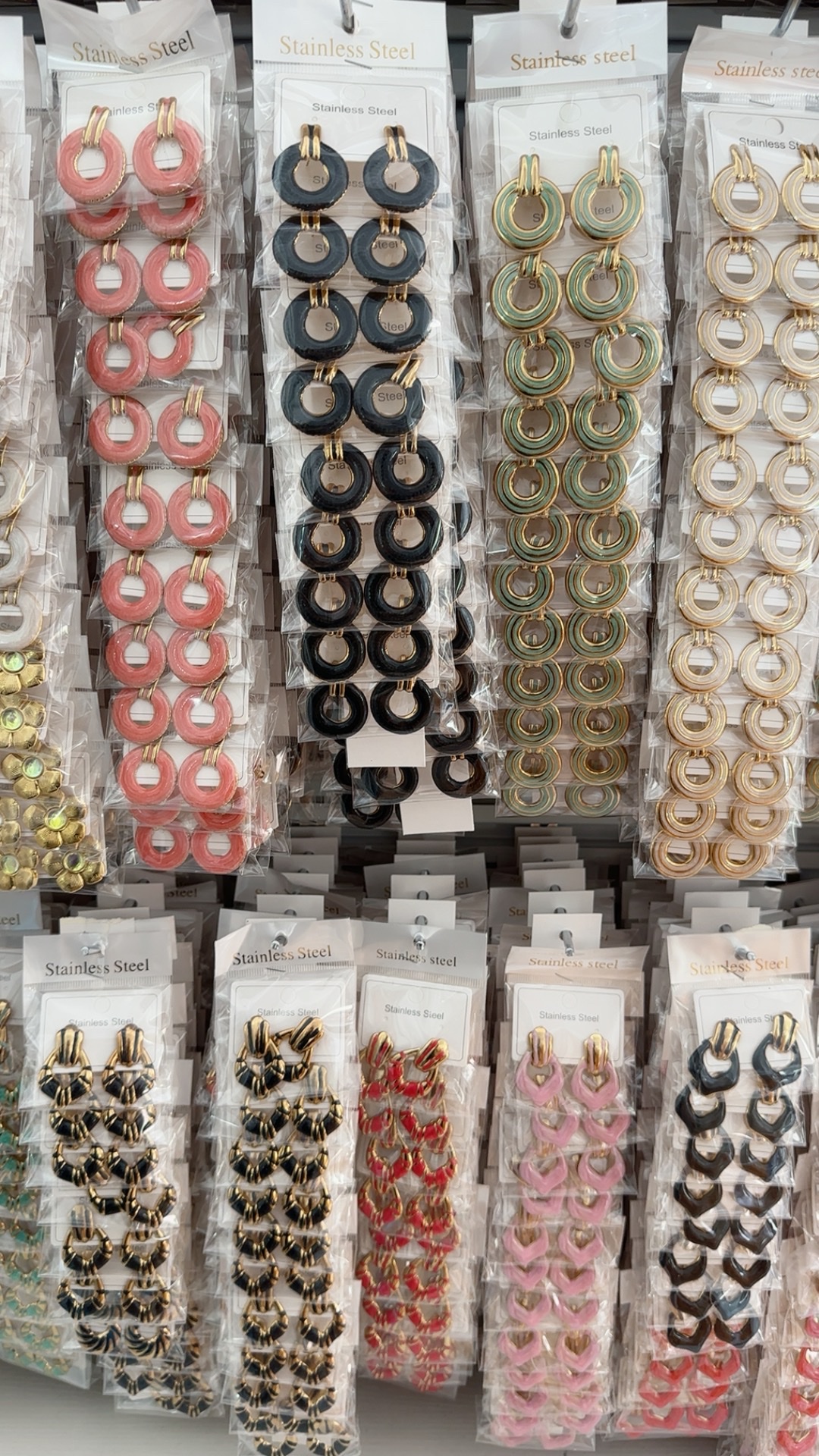Enamel drop glaze flower stud earrings for women, with a niche design sense and a high-end, light luxury style. Stainless steel earrings, a new bestseller in 2025 detail image 11