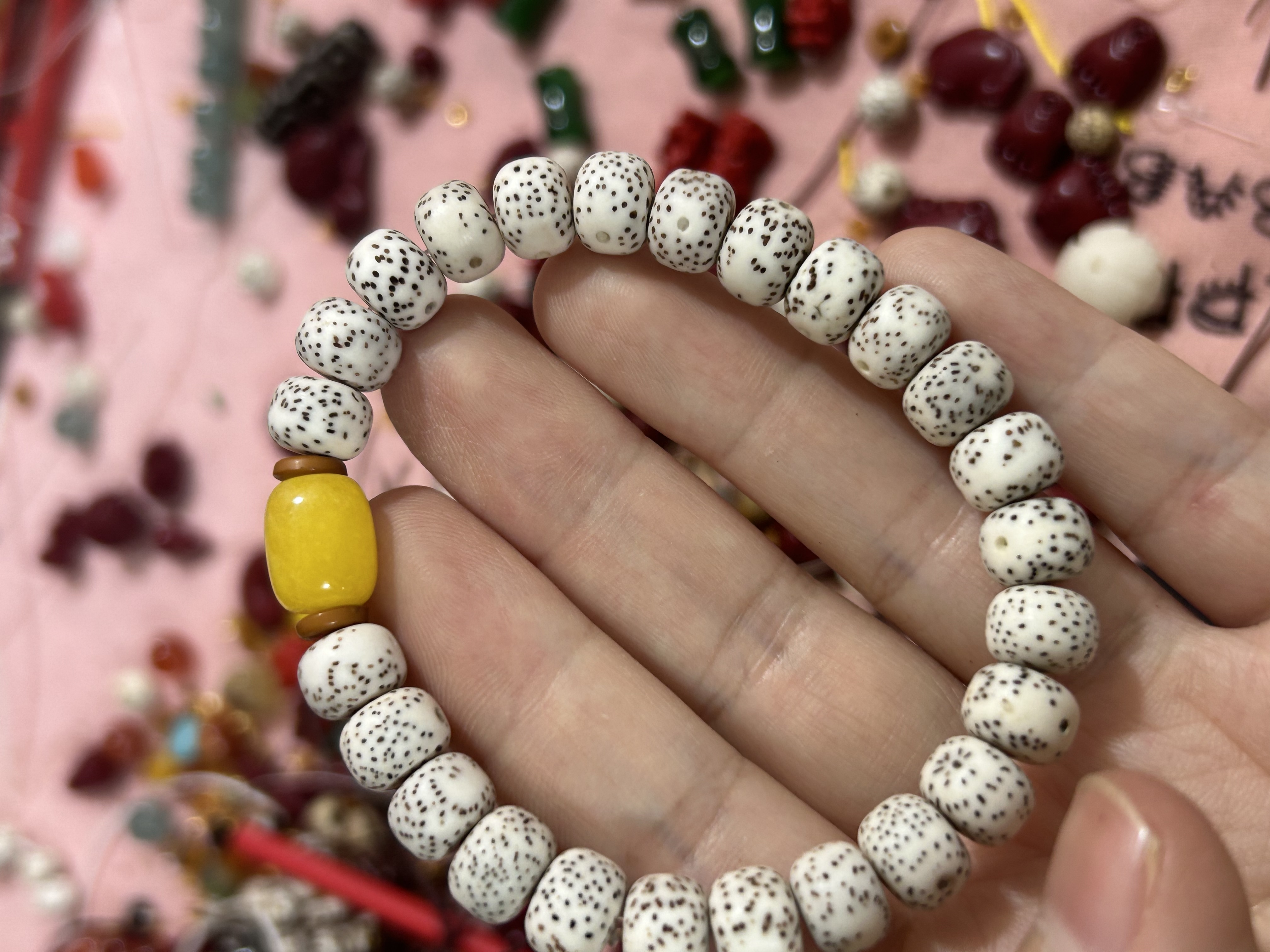 星月手串，桶珠，菩提