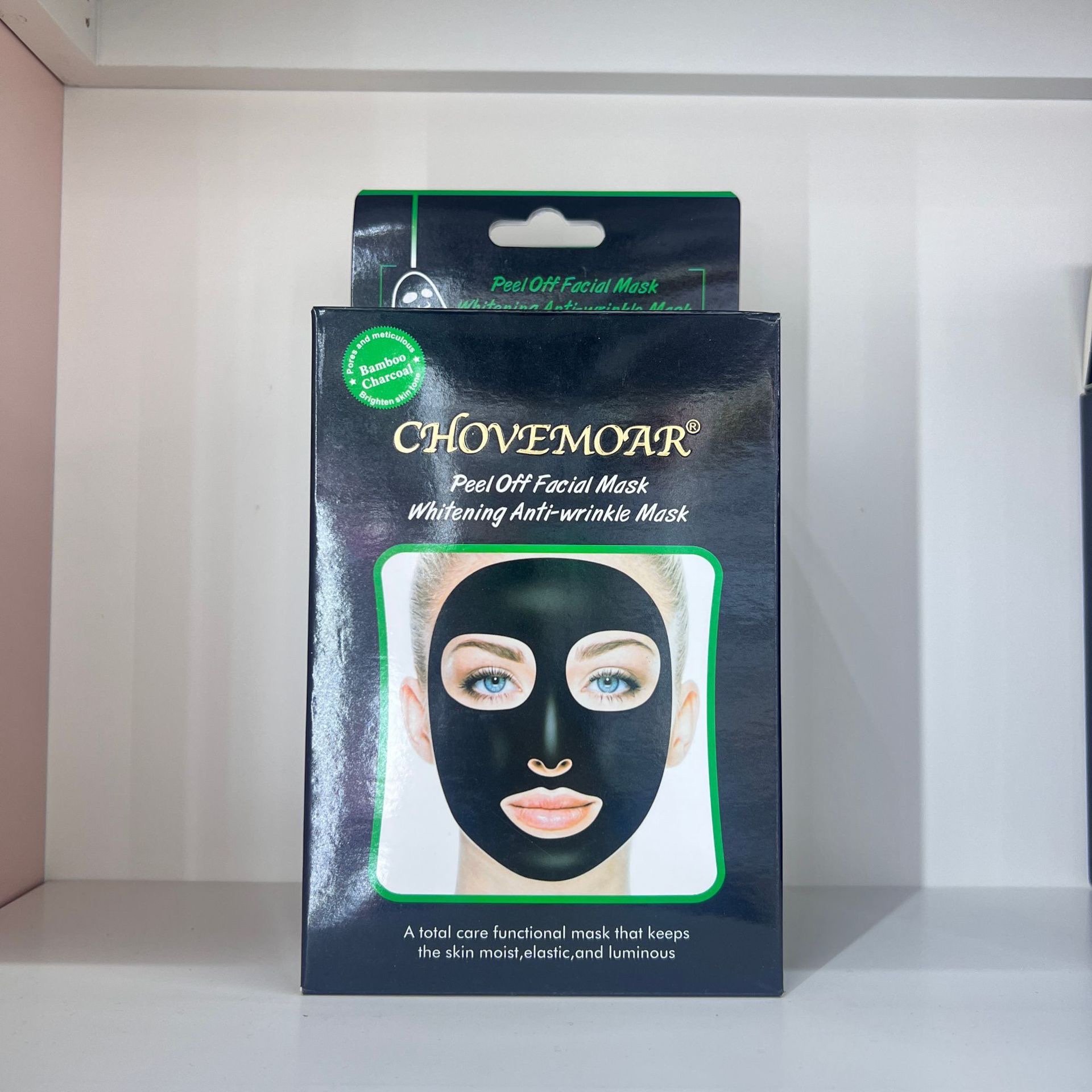 CHOVEMOAR Cleansing Mud Mask Bamboo Charcoal Peel-off mask Deep cleansing pores Remove blackheads and whiteheads deep Cleansing Clay Mask pic 2