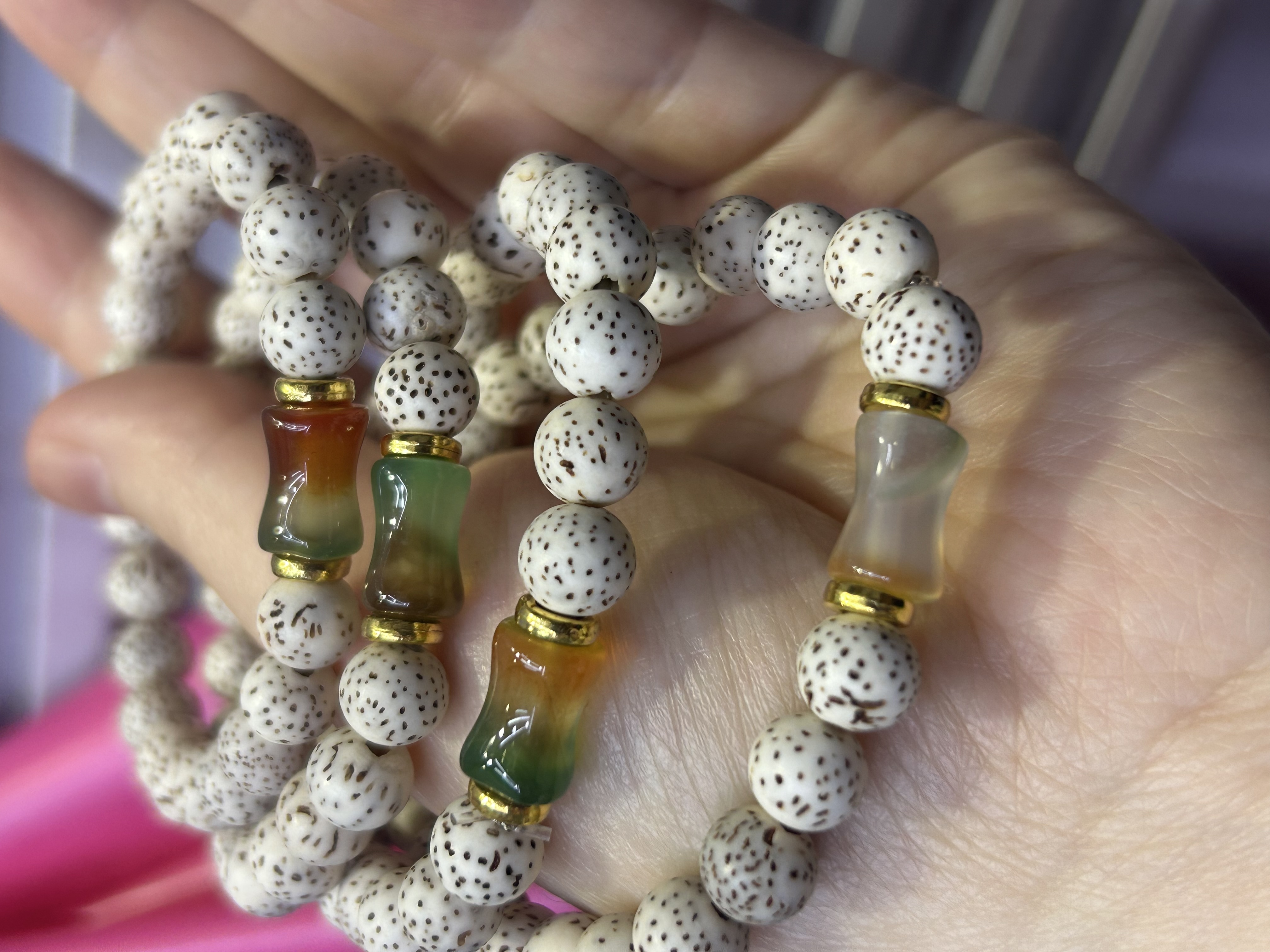 星月菩提手串，圆珠，节节高手串详情图5