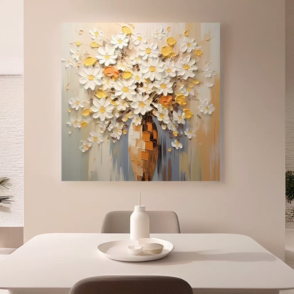 Jiusheng's new flower frameless paintings, modern decorative paintings, abstract art oil paintings, abstract art decorative paintings, sofa background wall decorative paintings, living room and dining room oil paintings, hotel and other factory matching paintings, foreign trade supply sources