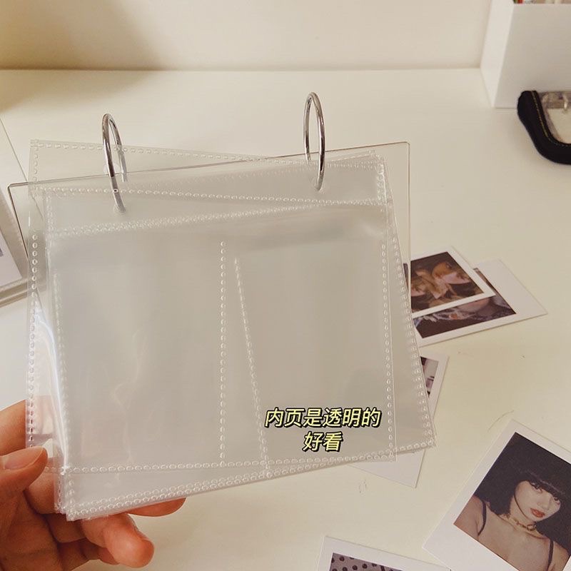韩国ins亚克力插页相框迷你3寸拍立得小卡收纳册追星女孩桌面摆件详情图6