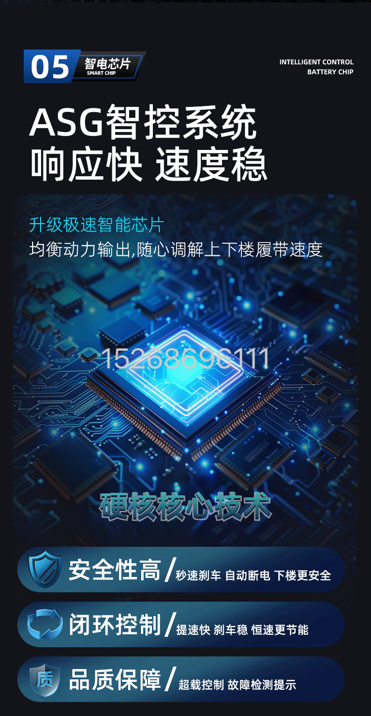 Crawler-type electric stair-climbing machine, stair-climbing wonder, forklift, building materials, refrigerator, household folding forklift detail image 13