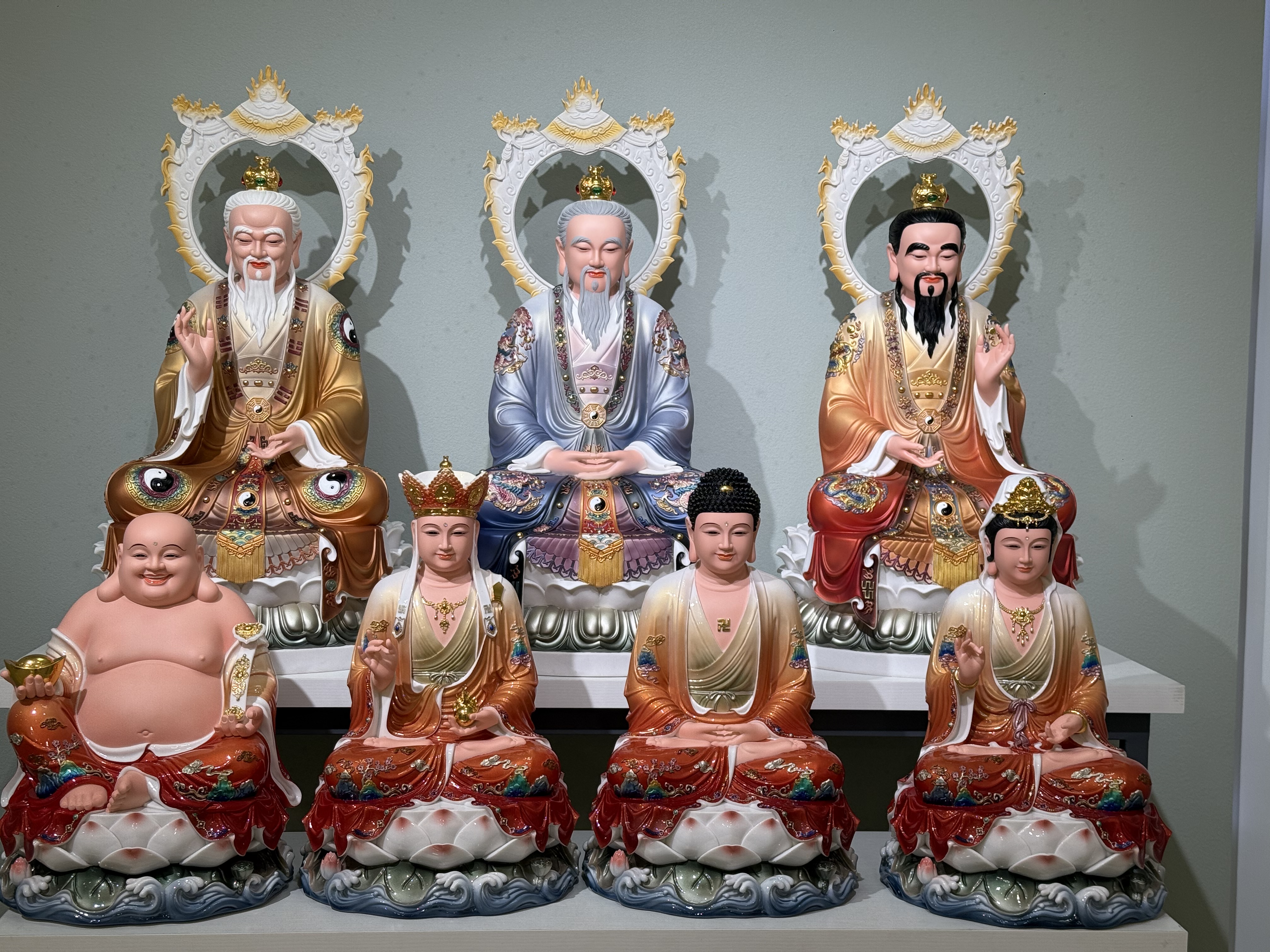 Mid-to-high-end white marble wood carvings, resin ceramic handicrafts, Buddha statues, and high-end offerings detail image 5