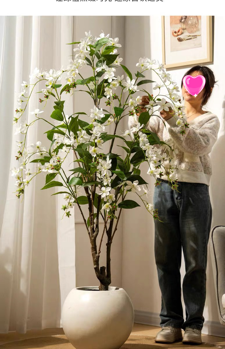 Artificial green plants, decorative green plants, indoor ornaments, handicrafts, creative hanging jasmine Specification image
