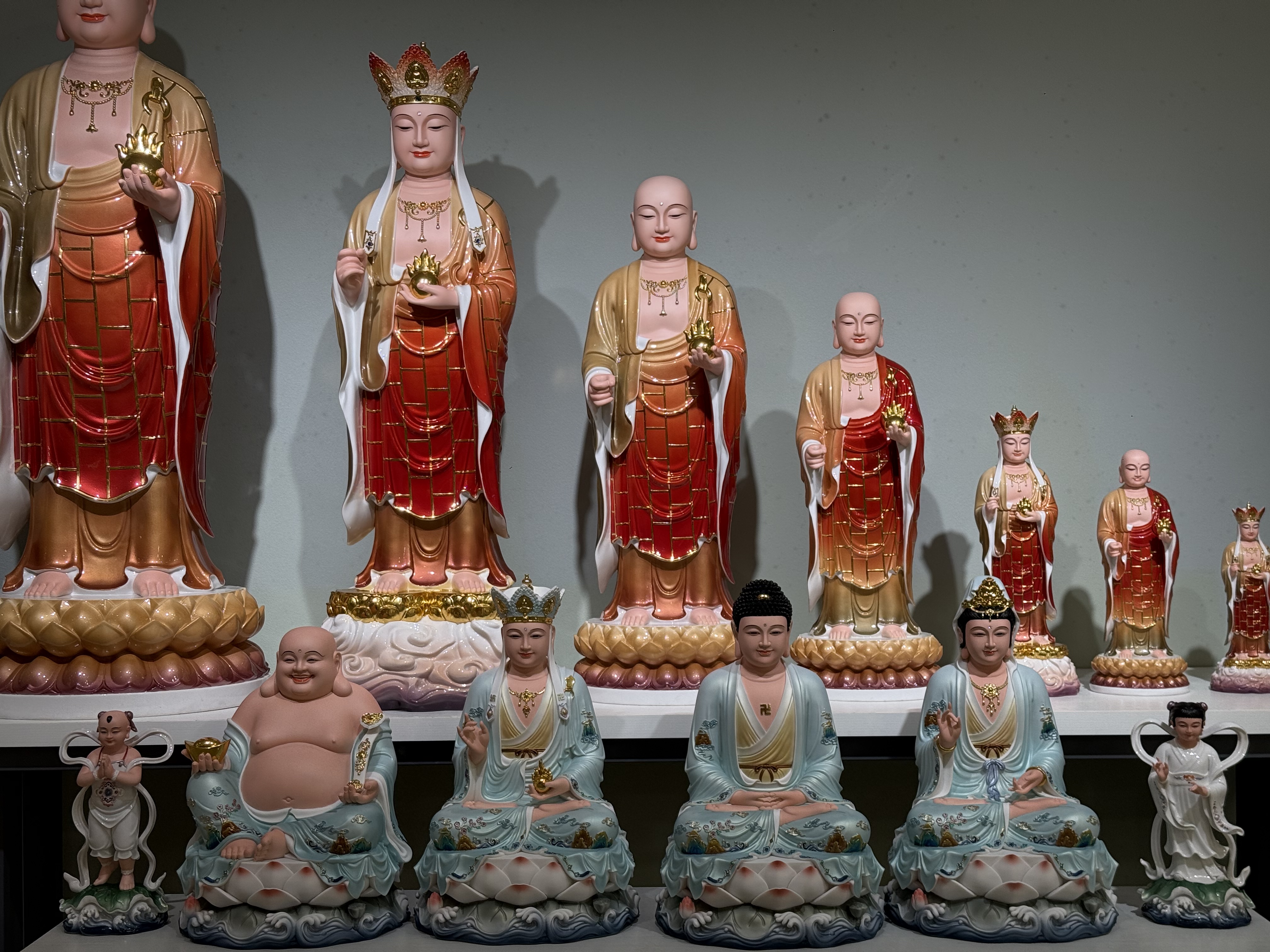 Mid-to-high-end white marble wood carvings, resin ceramic handicrafts, Buddha statues, and high-end offerings detail image 4