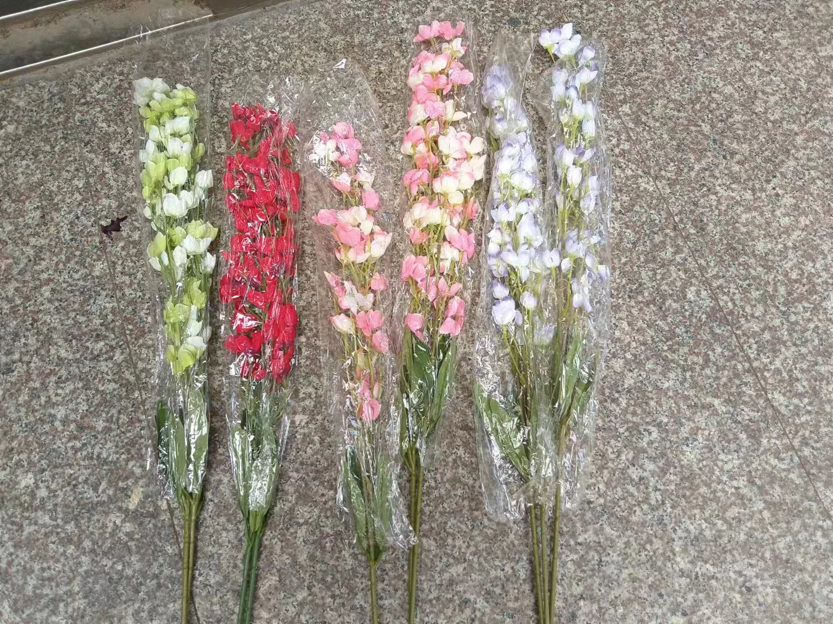 圣诞情人节针织仿真花束 银杏叶假花装饰 创意家居摆件仿真风铃花 仿真家居摆设