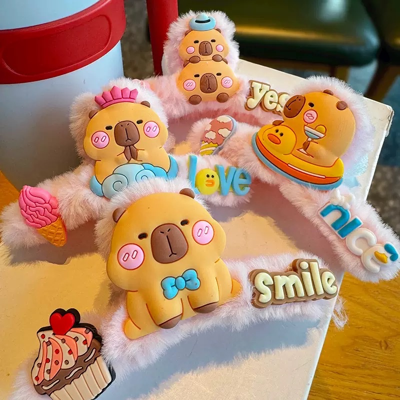 毛线束发带刺绣香槟色毛线发带 时尚简约百搭发带 头饰