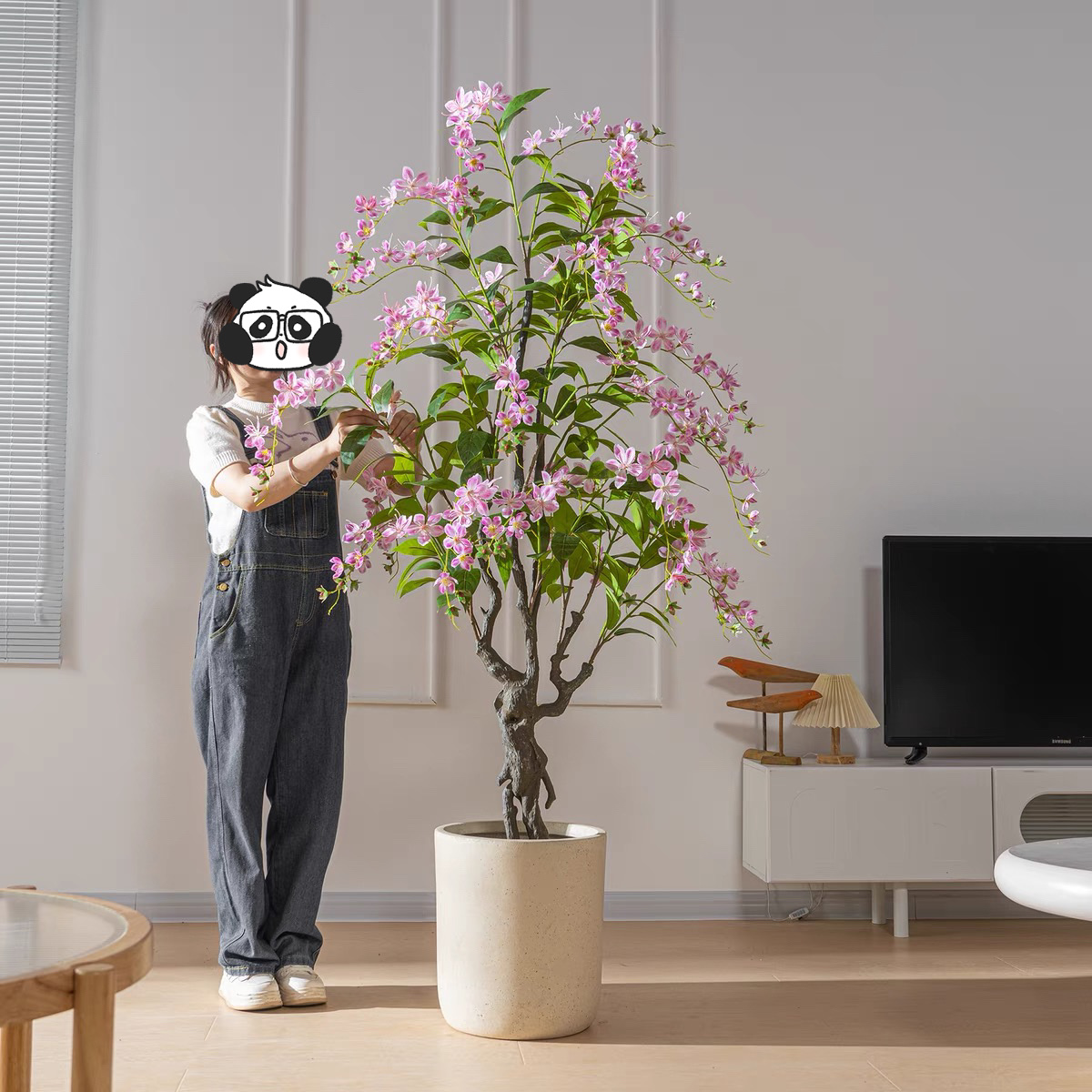 Artificial green plants, decorative green plants, indoor ornaments, handicrafts, creative hanging jasmine