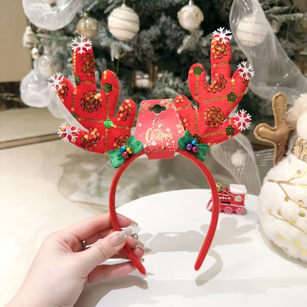 Christmas hairband headbands are daily necessities for adults on Children's Day