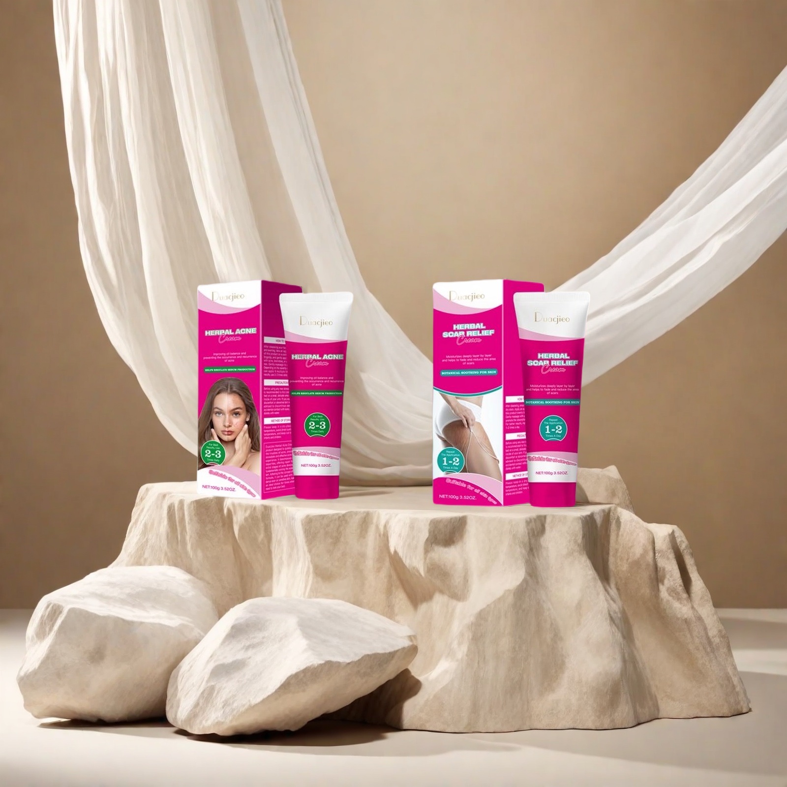 DUACJIEO草本舒痕膏祛痘膏AcneCream Scar Removal Cream