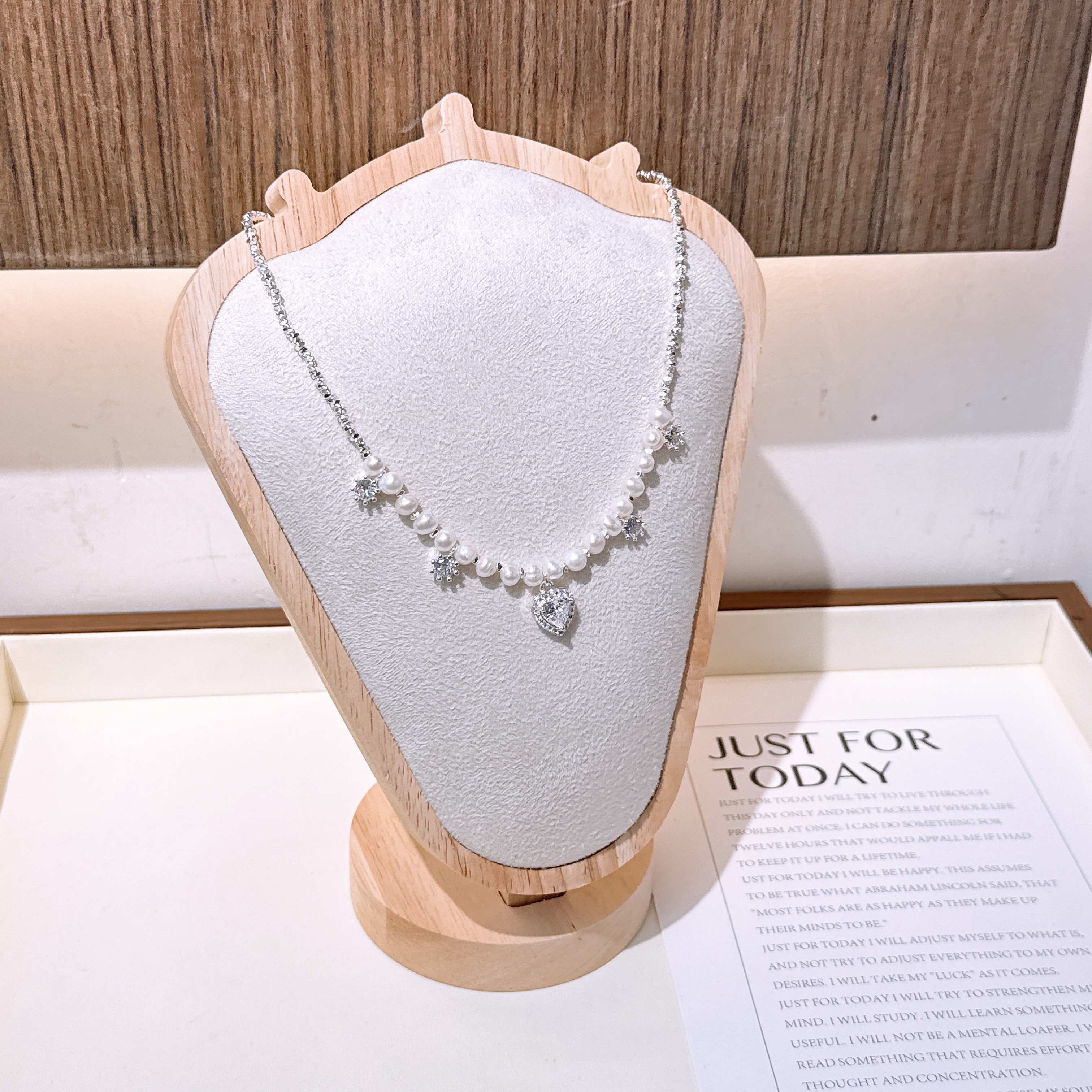 RIBACA |天然珍珠精致送礼女生项链珍珠项链珍珠项链淡水珍珠