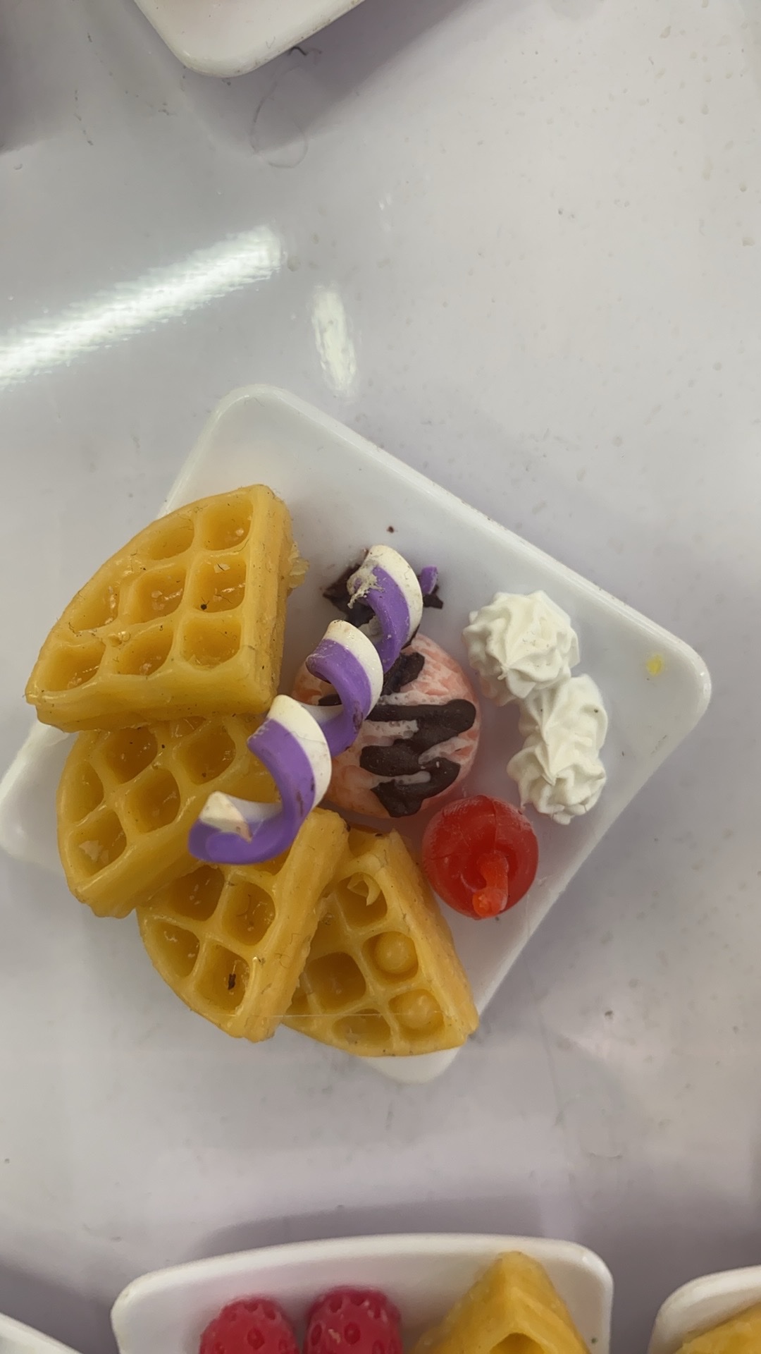 仿真小华夫冰箱贴挂件小模型钥匙扣配件挂件钥匙扣详情图6