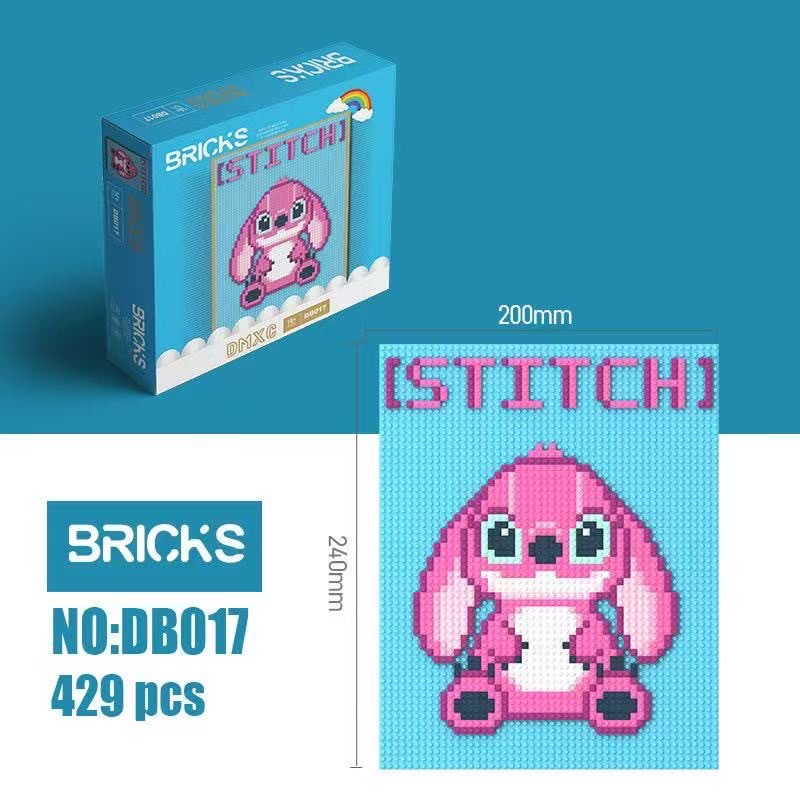 动漫拉布布兼容钻石小颗粒拼图玩具益智手工解压平板画摆件礼物详情图6