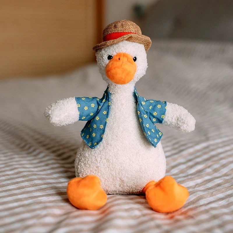 Authentic popular online celebrity sand sculpture oil duck plush duck toy doll birthday gift