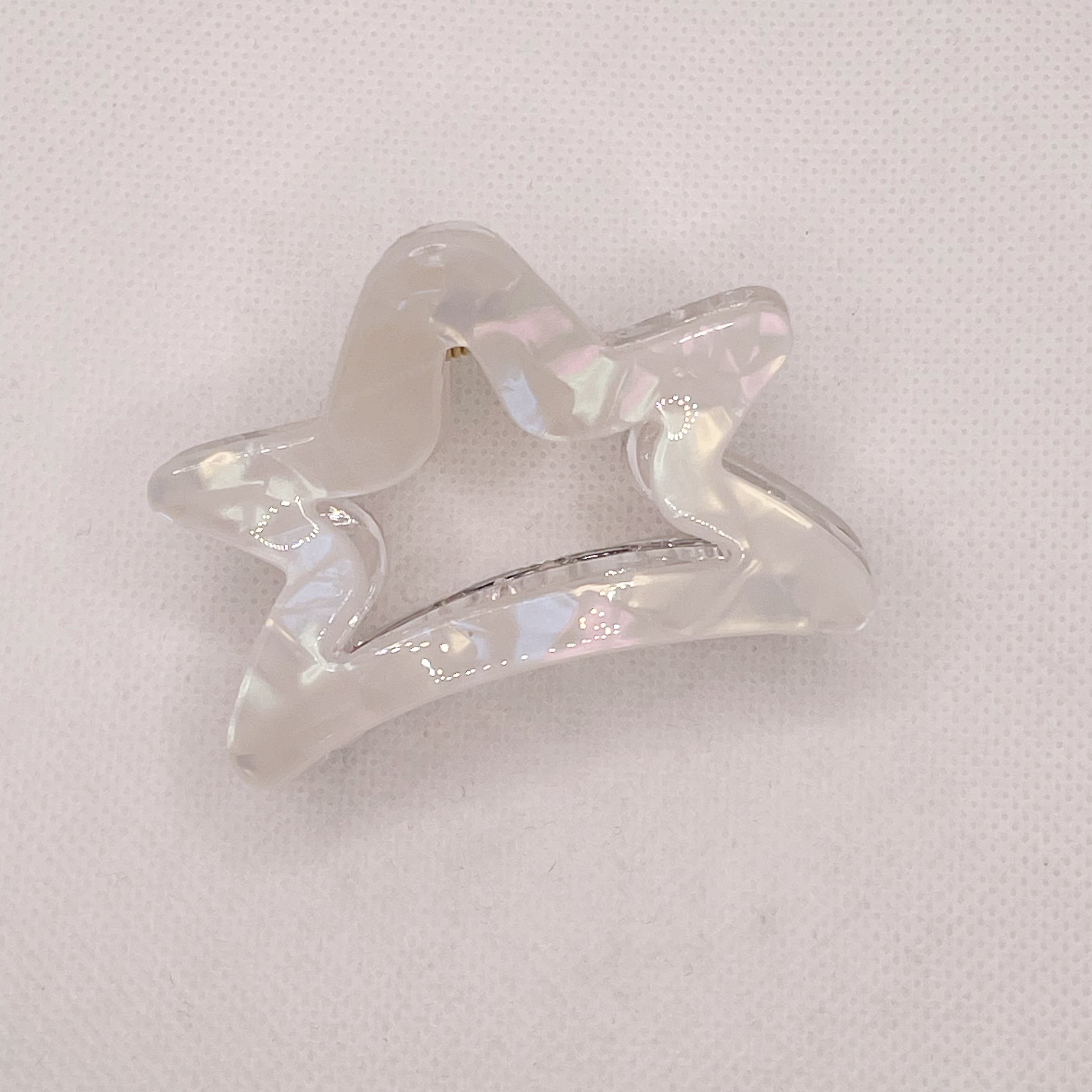 Mermaid Girl's colorful claw clip, five-pointed star hair clip, shark clip at the back of the head, medium size, less hair, half short hair accessory detail image 10