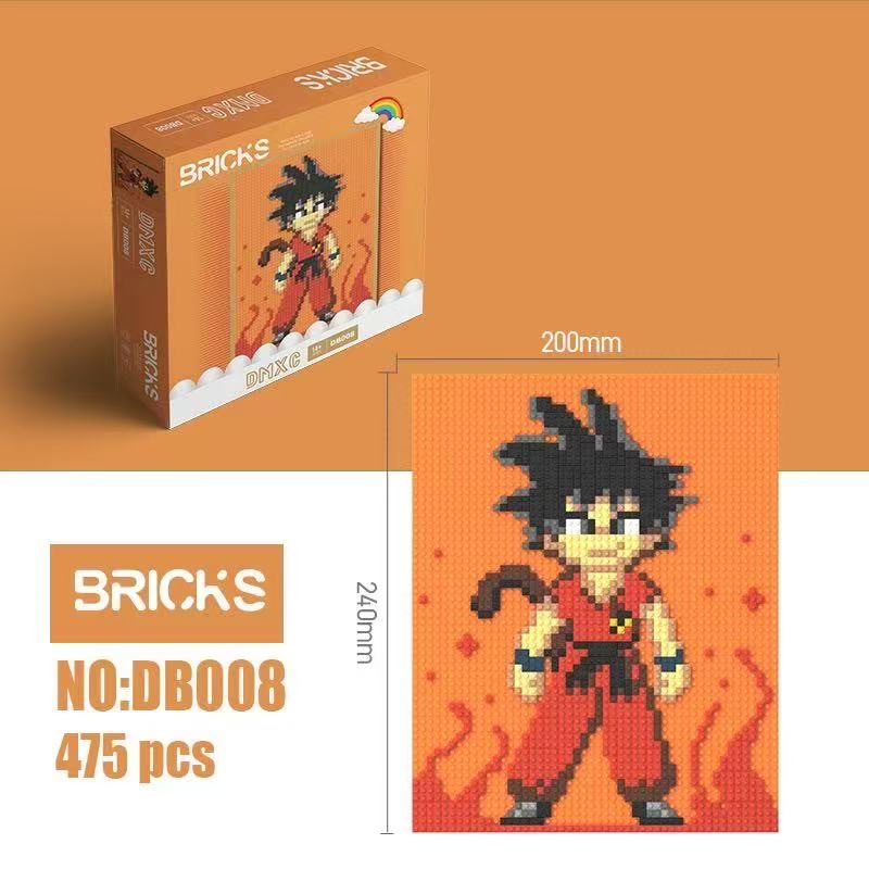 动漫拉布布兼容钻石小颗粒拼图玩具益智手工解压平板画摆件礼物